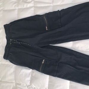 NASTYGAL BLACK JOGGERS